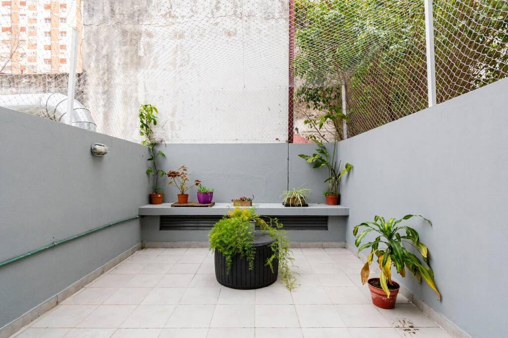 Apartment Espacio C/ Patio Privado, Lavadora Y Tv Premium *